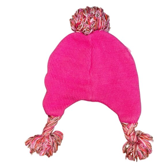 Koala Kids Infant Turkey Knit Beanie Winter Hat-Pink-0-3 Months-GUC - Picture 5 of 5